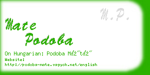 mate podoba business card